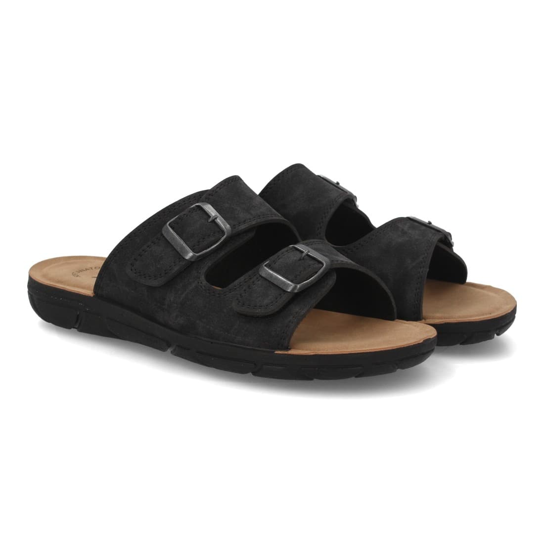 Sandalia Comfort Negra — sandalia de hombre, vista de producto sobre fondo neutro