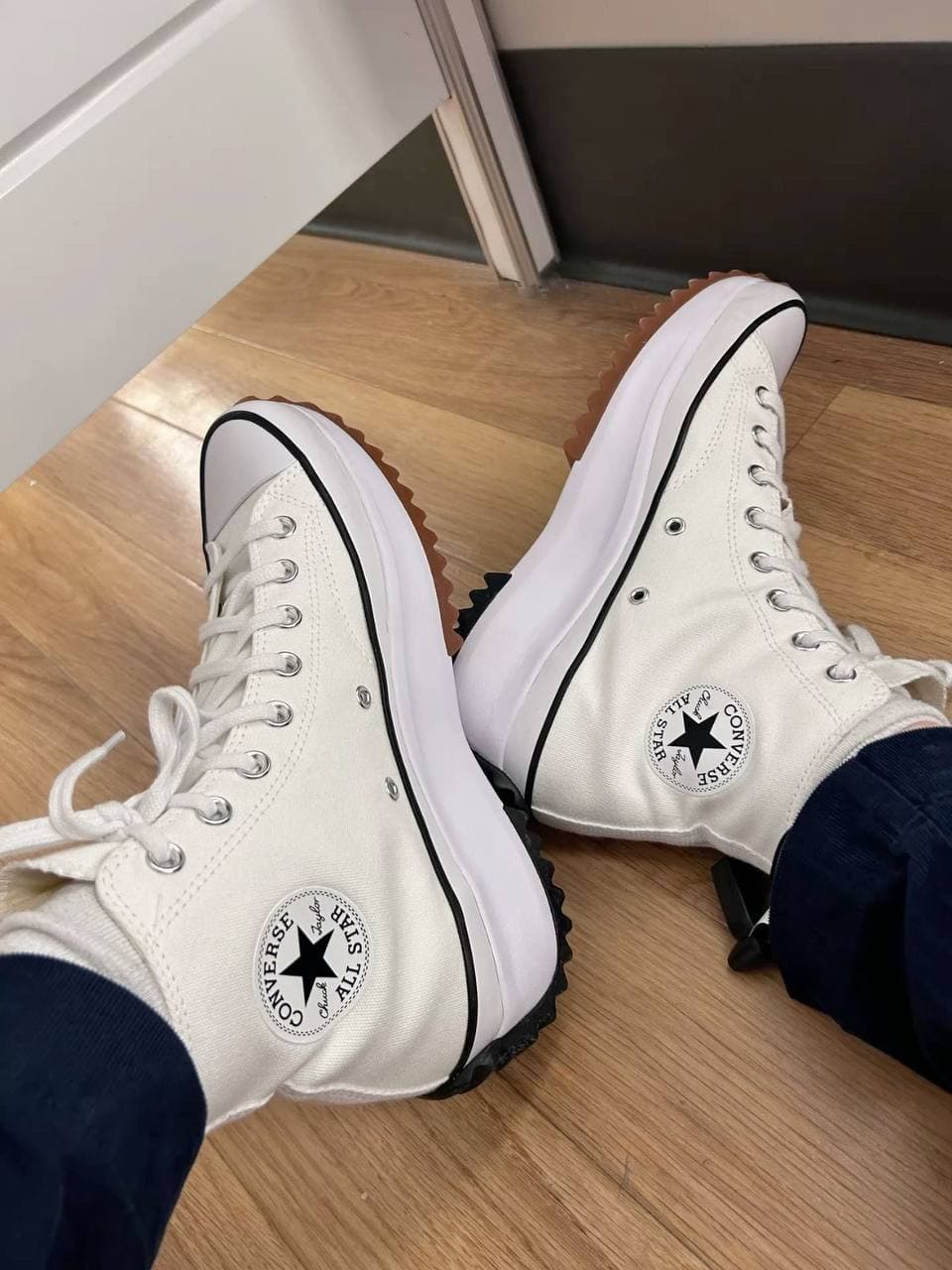 CONVERSE RUN BLANCAS — calzado, vista de producto sobre fondo neutro